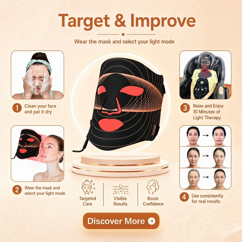 Luxe 7-in-1 LED Light Therapy Mask