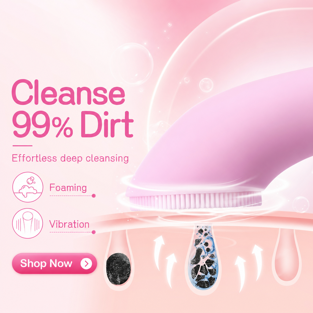 Sonic Glow Facial Cleansing Brush